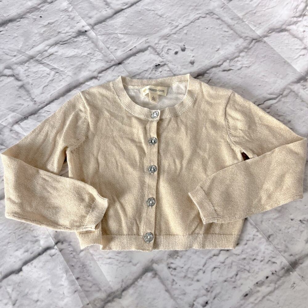 Tucker + Tate gold shimmer cardigan size toddler 2 new
